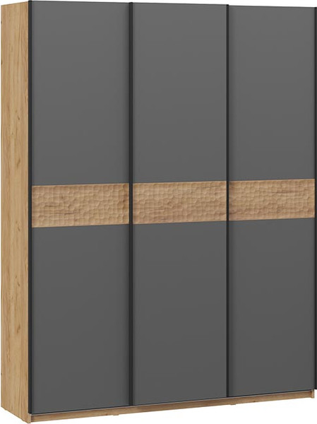 Изображение товара Шкаф-купе ТриЯ Оскар Скания Т2 1800 / 268694 (ручка черная/дуб крафт золотой/серый графит/дуб тортугга)