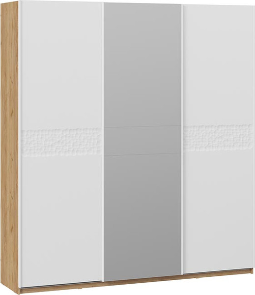 Изображение товара Шкаф-купе ТриЯ Оскар Скания Т2 2100 / 268768 (ручка белая/дуб крафт золотой/белый снег/белый матовый)