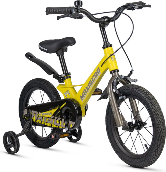 Изображение товара Детский велосипед Maxiscoo Space Стандарт Плюс 14 2025 (желтый матовый)