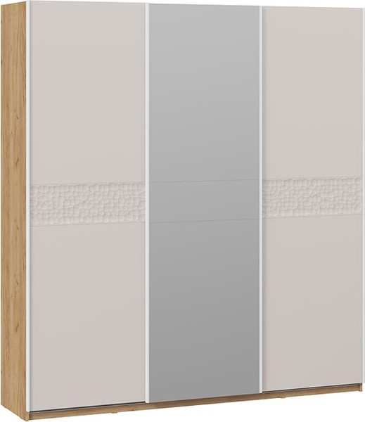 Изображение товара Шкаф-купе ТриЯ Оскар Скания Т2 2100 / 268771 (ручка белая/дуб крафт золотой/кашемир/кашемир сатин)