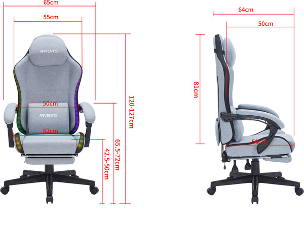 Изображение товара Кресло геймерское Arvento Chester (серый)