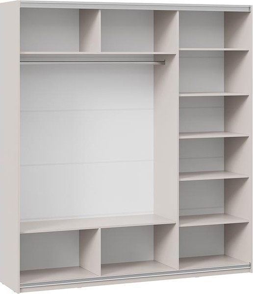 Изображение товара Шкаф-купе ТриЯ Оскар Скания Т2 2100 / 268773 (ручка белая/кашемир/кашемир/кашемир сатин)