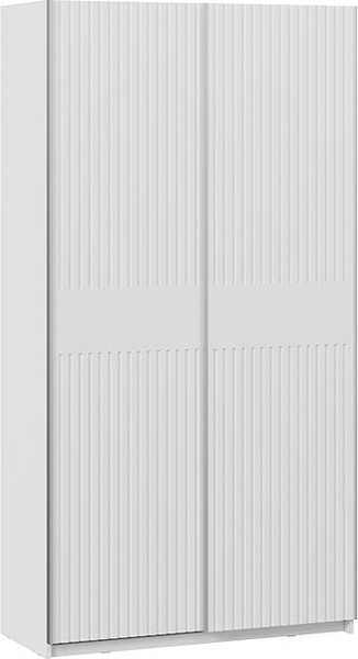 Изображение товара Шкаф-купе ТриЯ Оскар Хилтон Т2 1200 / 271015 (ручка серебро/белый снег/белый матовый)