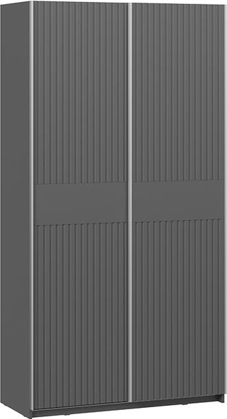 Изображение товара Шкаф-купе ТриЯ Оскар Хилтон Т2 1200 / 271020 (ручка серебро/серый графит/графит матовый)