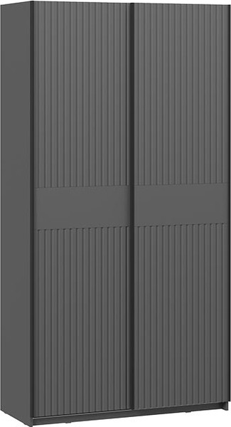 Изображение товара Шкаф-купе ТриЯ Оскар Хилтон Т2 1200 / 271026 (ручка черная/серый графит/графит матовый)