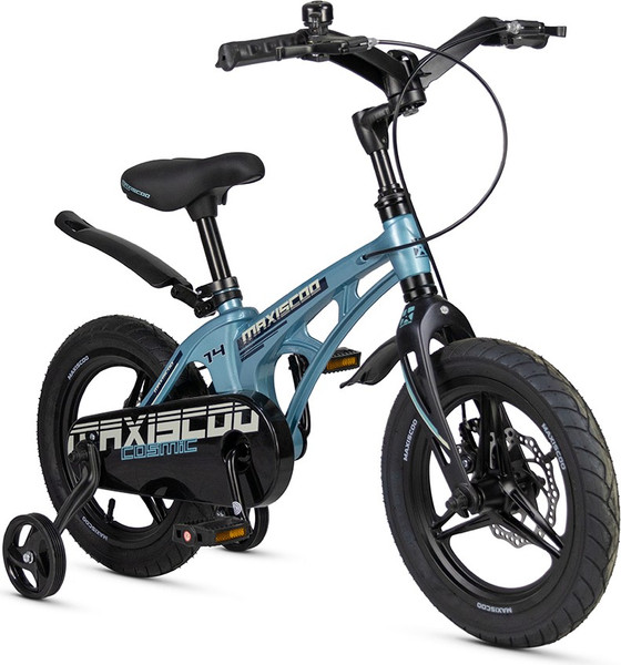 Изображение товара Детский велосипед Maxiscoo Cosmic Deluxe Plus 14 2025 / MSC-C1444D (стальной синий)
