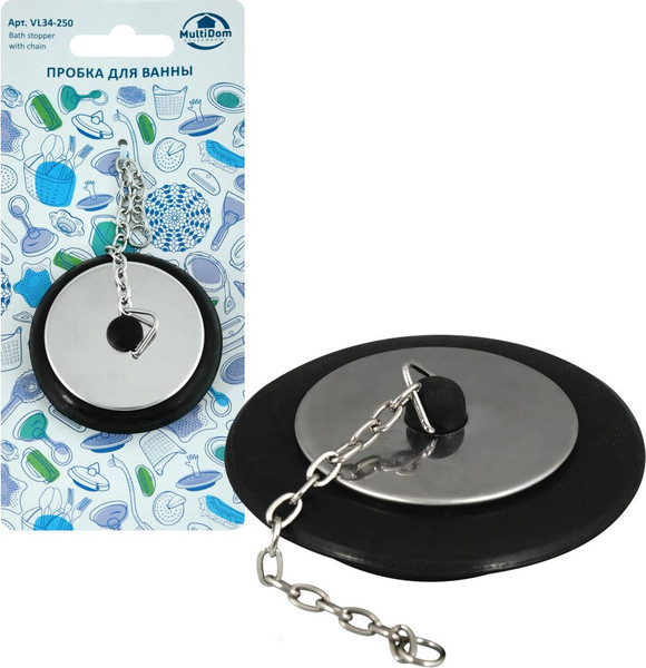 Изображение товара Пробка для ванны Мультидом VL34-250