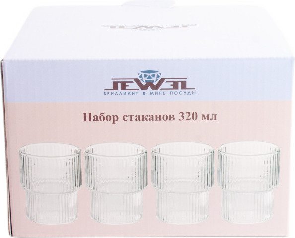 Изображение товара Набор стаканов JEWEL Сильва / ПС00116-58 (4шт)