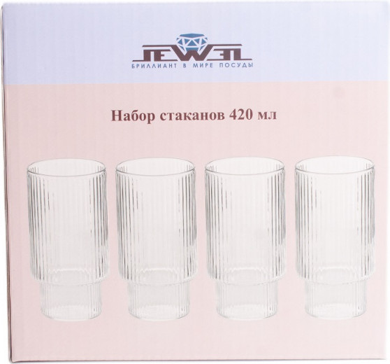 Изображение товара Набор стаканов JEWEL Сильва / ПС00118-58 (4шт)