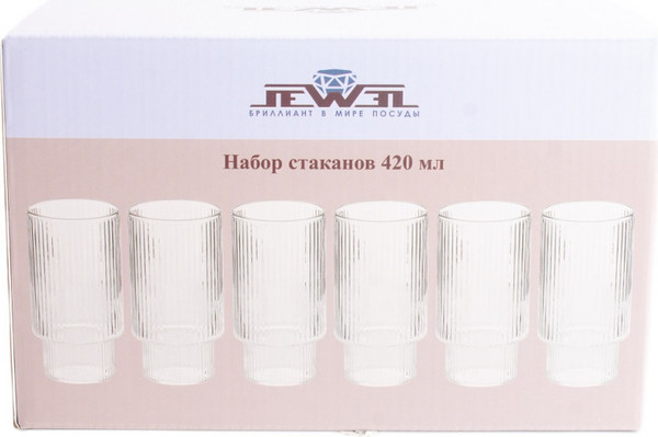 Изображение товара Набор стаканов JEWEL Сильва / ПС00119-58 (6шт)