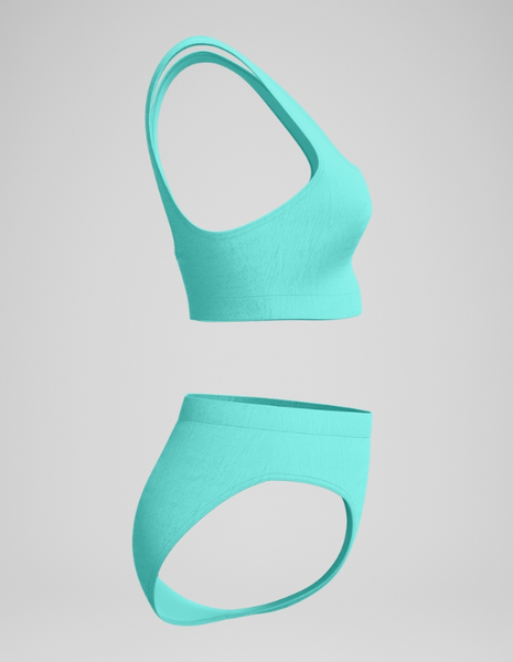 Изображение товара Купальник для плавания Speedo Textured Deep U-Back Bikinis 8-00387516243 (р.34, бирюзовый)