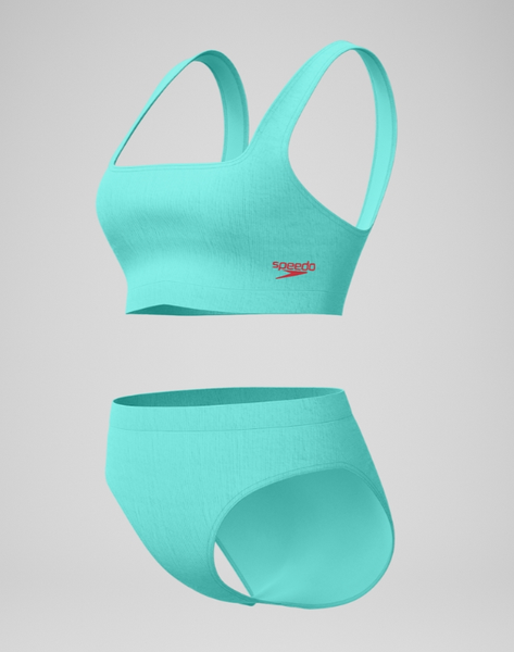 Изображение товара Купальник для плавания Speedo Textured Deep U-Back Bikinis 8-00387516243 (р.38, бирюзовый)