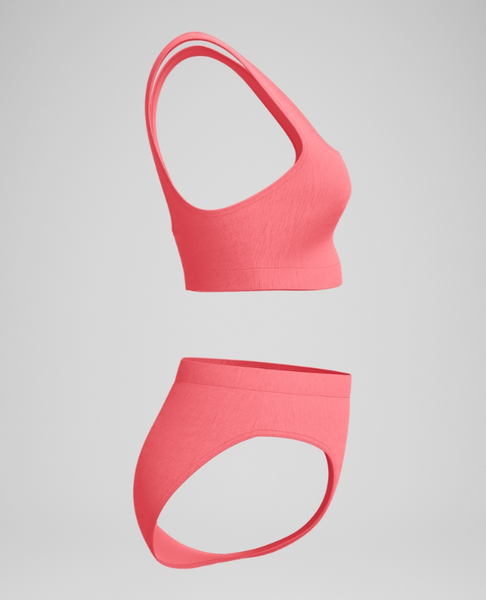 Изображение товара Купальник для плавания Speedo Textured Deep U-Back Bikinis 8-00387517926 (р.30, коралловый)