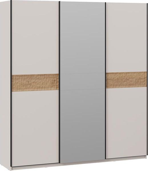 Изображение товара Шкаф-купе ТриЯ Оскар Скания Т2 2100 / 268794 (ручка черная/кашемир/кашемир/дуб тортугга)