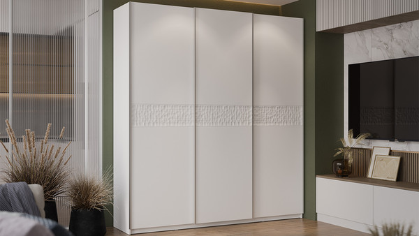 Изображение товара Шкаф-купе ТриЯ Оскар Скания Т2 2100 / 268741 (ручка серебро/белый снег/белый снег/белый матовый)