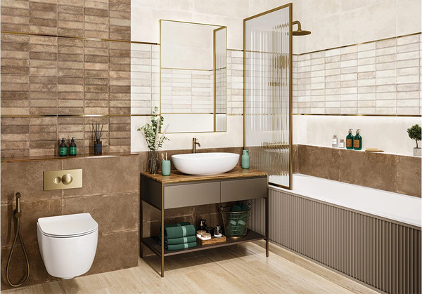 Изображение товара Плитка NewTrend Elbrus Brick Marron WT36ELR31 (300x600)