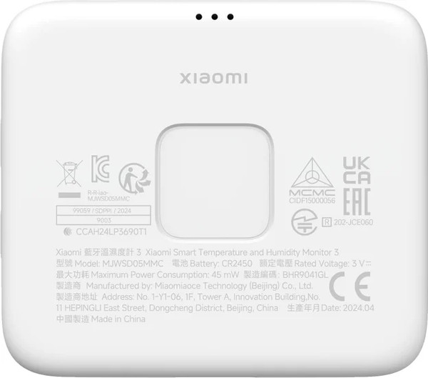 Изображение товара Метеостанция цифровая Xiaomi Smart Temperature and Humidity Monitor 3 BHR9041GL / MJWSD05MMC