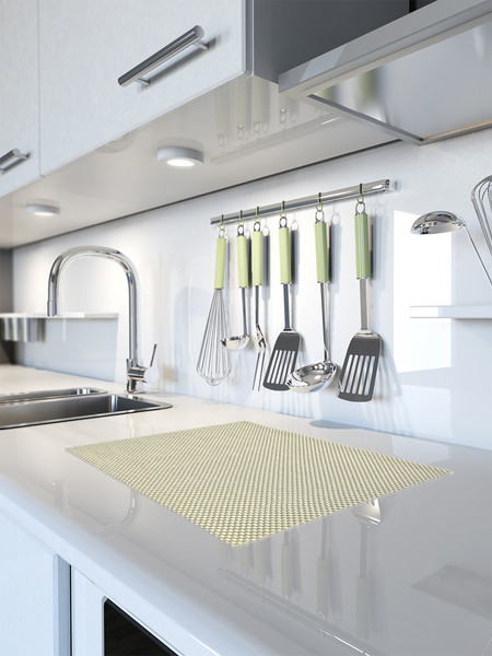 Изображение товара Коврик для кухонного ящика Вилина Многофункциональный 67040 (35x35, светло-бежевый)