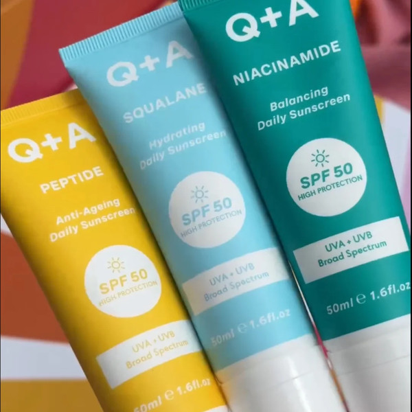 Изображение товара Крем солнцезащитный Q+A Peptide Для лица SPF50 (50мл)