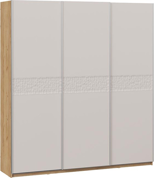 Изображение товара Шкаф-купе ТриЯ Оскар Скания Т2 2100 / 268746 (ручка серебро/дуб крафт золотой/кашемир/кашемир сатин)