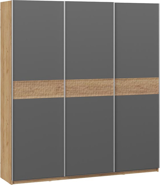 Изображение товара Шкаф-купе ТриЯ Оскар Скания Т2 2100 / 268748 (ручка серебро/дуб крафт золотой/серый графит/дуб тортугга)