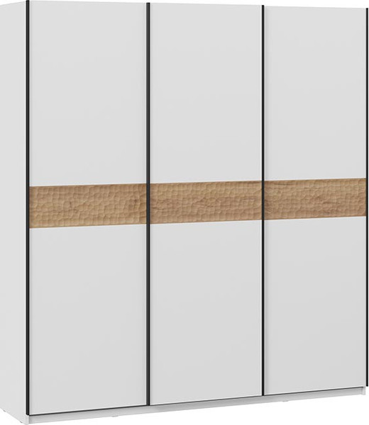 Изображение товара Шкаф-купе ТриЯ Оскар Скания Т2 2100 / 268754 (ручка черная/белый снег/белый снег/дуб тортугга)