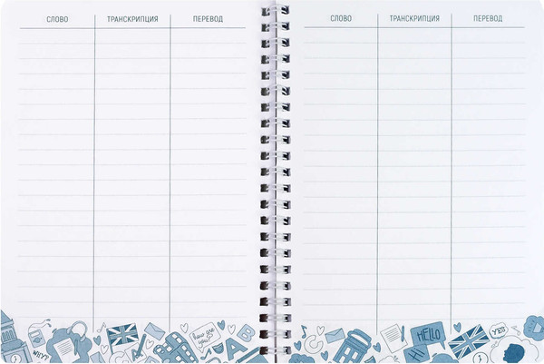 Изображение товара Тетрадь предметная Феникс+ Для записи иностранных слов. Котенок у Биг-Бена / 70540