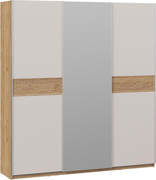 Изображение товара Шкаф-купе ТриЯ Оскар Скания Т2 2100 / 268778 (ручка серебро/дуб крафт золотой/кашемир/дуб тортугга)