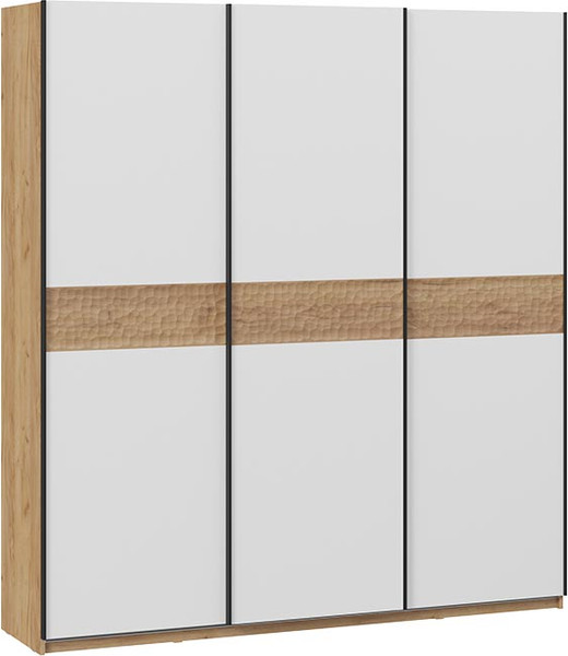 Изображение товара Шкаф-купе ТриЯ Оскар Скания Т2 2100 / 268756 (ручка черная/дуб крафт золотой/белый снег/дуб тортугга)