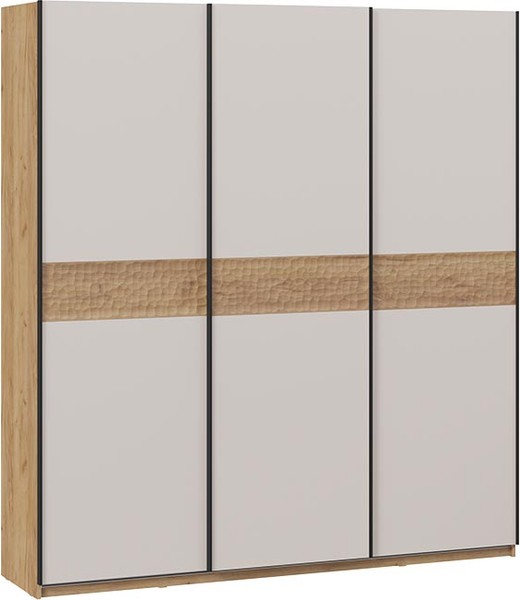 Изображение товара Шкаф-купе ТриЯ Оскар Скания Т2 2100 / 268757 (ручка черная/дуб крафт золотой/кашемир/дуб тортугга)