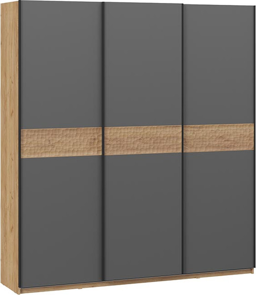 Изображение товара Шкаф-купе ТриЯ Оскар Скания Т2 2100 / 268760 ( ручка черная/дуб крафт золотой/серый графит/дуб тортугга)