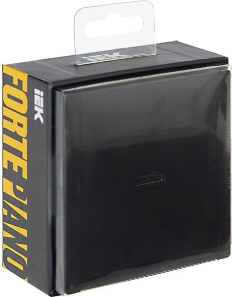 Изображение товара Розетка IEK Forte&Piano FP-H10-K02 (черный)