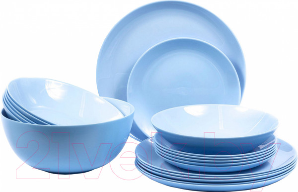 Изображение товара Набор столовой посуды Luminarc Diwali Light Blue P2961