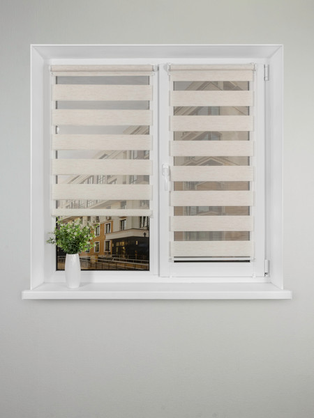 Изображение товара Рулонная штора Lm Decor Грация ДН LB 10-09 43x160 (белый лен)