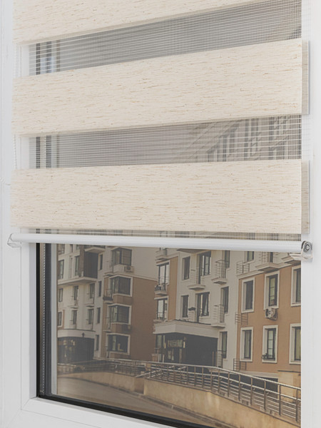 Изображение товара Рулонная штора Lm Decor Грация ДН LB 10-09 48x160 (белый лен)