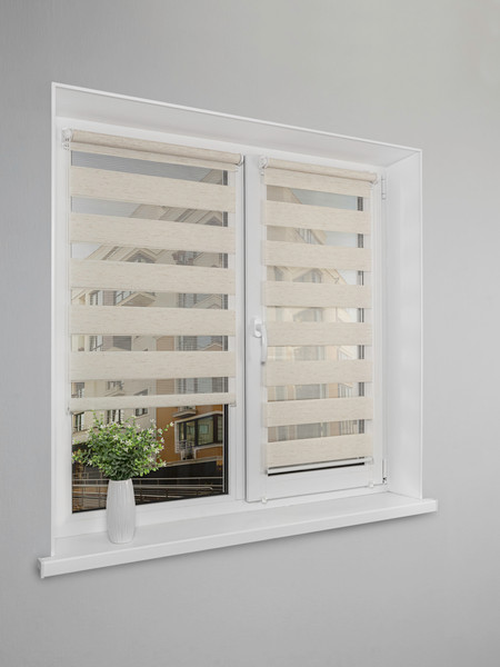 Изображение товара Рулонная штора Lm Decor Грация ДН LB 10-09 52x160 (белый лен)