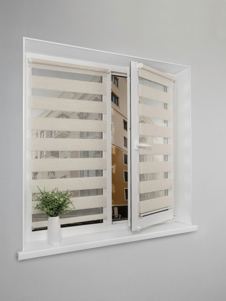 Изображение товара Рулонная штора Lm Decor Грация ДН LB 10-09 61x160 (белый лен)