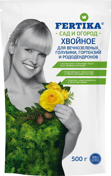 Изображение товара Удобрение Fertika Хвойное для Вечнозеленых (500г)