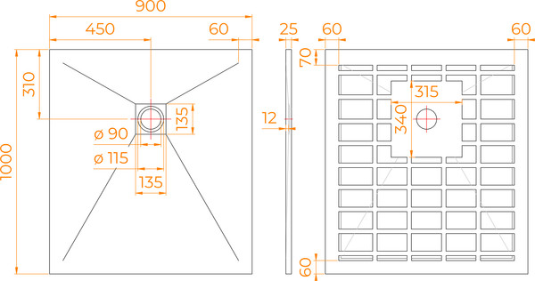 Изображение товара Душевой поддон RGW Stone Tray-W 14152910-01-11