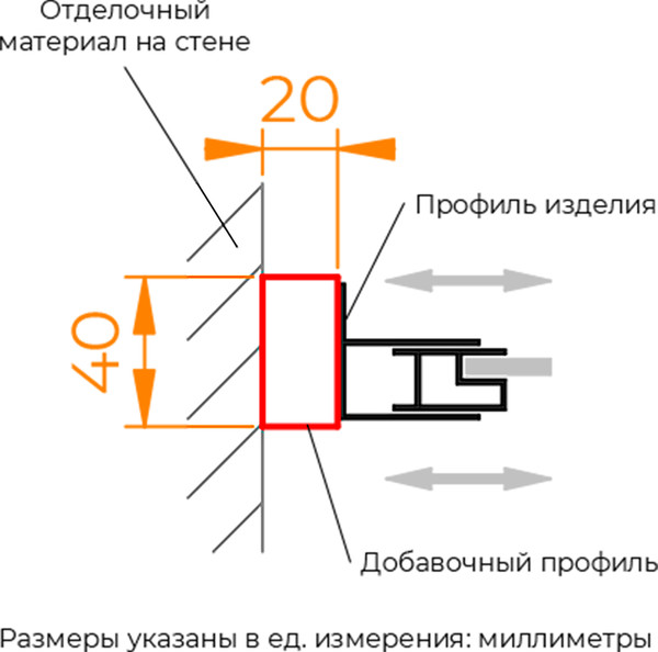 Изображение товара Расширительный профиль RGW A-08Gr / 33270820-13