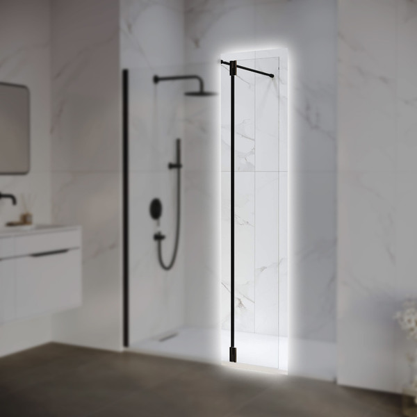 Изображение товара Душевая стенка RGW Z-071B / 352207103-14 (черный/прозрачное стекло)