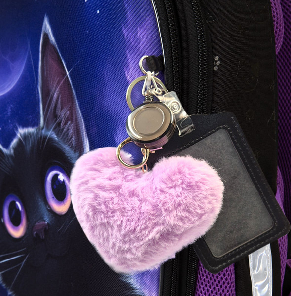 Изображение товара Школьный рюкзак Schoolformat Ergonomic Light 2 Игривый космокотик / РЮКЖКМБ2-ИКК (черный)