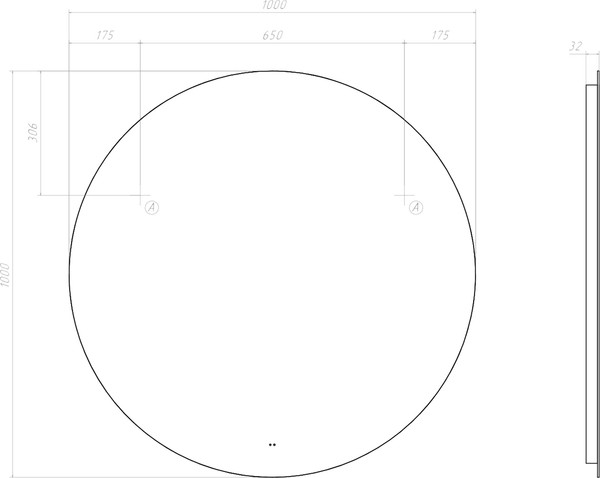 Изображение товара Зеркало Vigo Otti Classic 1000