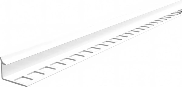 Изображение товара Уголок под плитку Ideal Деконика 001-0 Внутренний 8мм (2.5м, белый глянцевый)