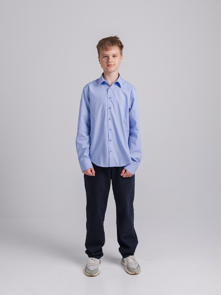 Изображение товара Рубашка детская NADEX 40-105912/202-25 (р.170/176-88-38, голубой)