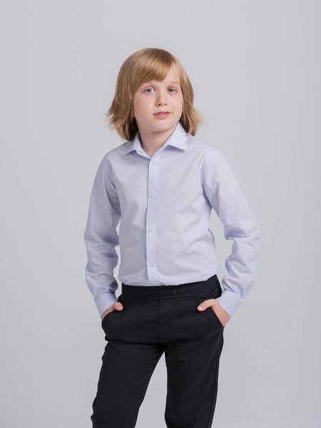 Изображение товара Рубашка детская NADEX 42-103311/202-25 (р.122-60-30, светло-голубой)