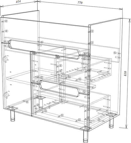 Изображение товара Тумба под умывальник Garda Marko-75 80 / 04.75.800