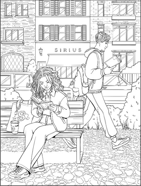 Изображение товара Раскраска-антистресс Бомбора Моя первая школьная любовь. Для фанатов Young Adult