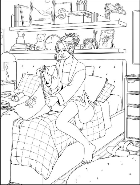 Изображение товара Раскраска-антистресс Бомбора Моя первая школьная любовь. Для фанатов Young Adult