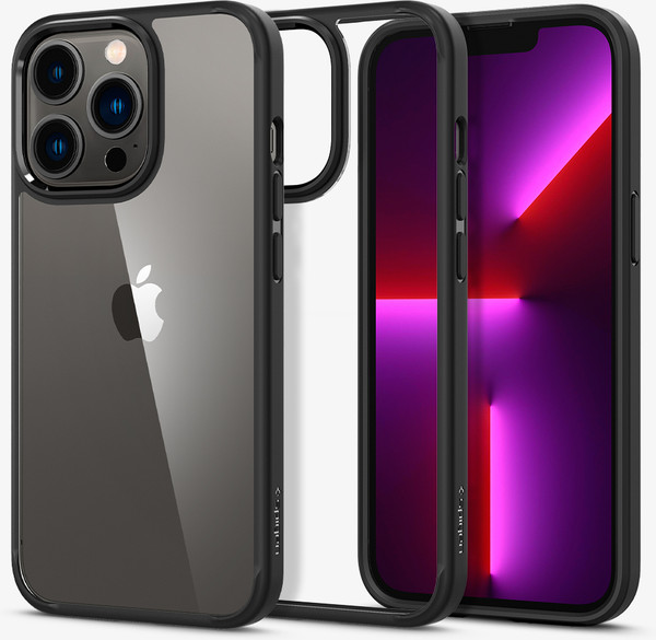 Изображение товара Чехол-накладка Spigen Ultra Hybrid для iPhone 13 Pro / ACS03262 (Matte Black)